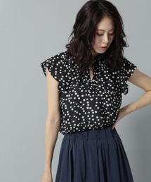 Andemiu | ドットギャザーブラウス769088(シャツ/ブラウス)