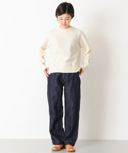 美品 かぐれ kagure ウール カシミヤ スリット ニットプルオーバー かぐれ（カグレ）の「スリットニットプルオーバー（ニット/セーター