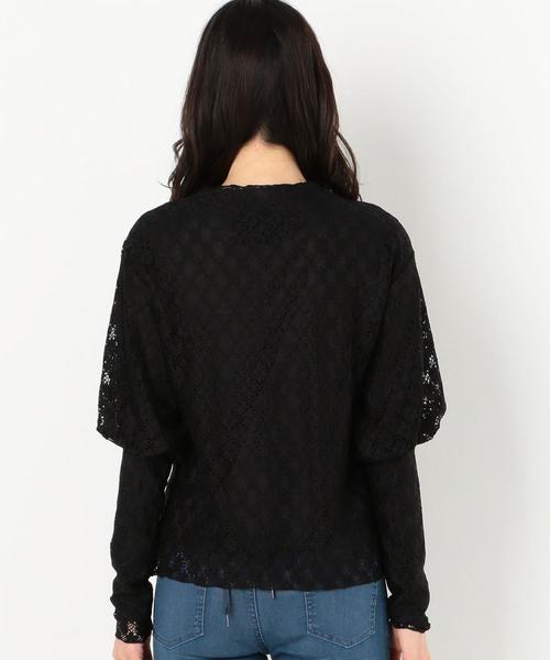 Another Edition（アナザーエディション）の「フラワーレースマトンスリーブブラウス（シャツ/ブラウス・レディース・オフホワイト/ブラック・FREE）」の3枚目の写真