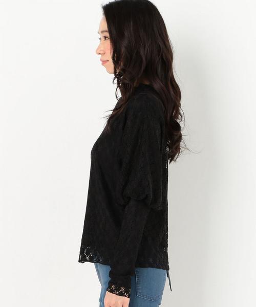 Another Edition（アナザーエディション）の「フラワーレースマトンスリーブブラウス（シャツ/ブラウス・レディース・オフホワイト/ブラック・FREE）」の5枚目の写真