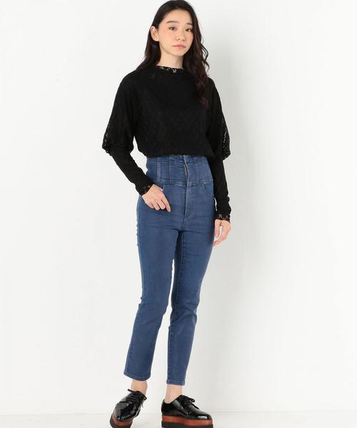 Another Edition（アナザーエディション）の「フラワーレースマトンスリーブブラウス（シャツ/ブラウス・レディース・オフホワイト/ブラック・FREE）」の6枚目の写真