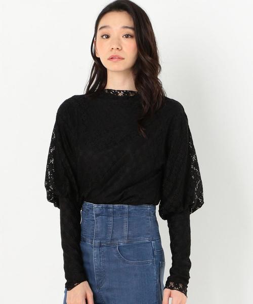 Another Edition（アナザーエディション）の「フラワーレースマトンスリーブブラウス（シャツ/ブラウス・レディース・オフホワイト/ブラック・FREE）」の14枚目の写真