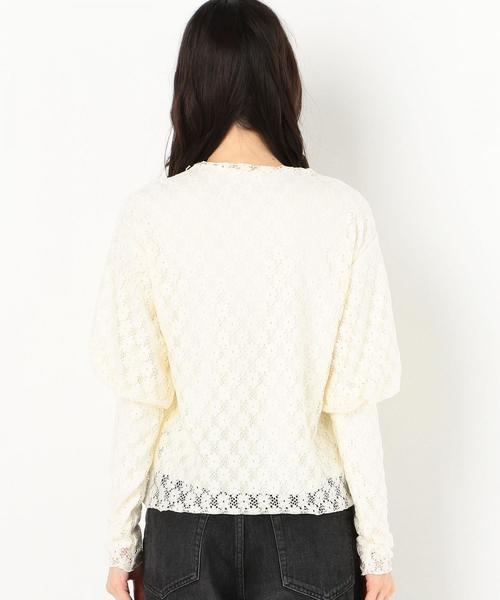Another Edition（アナザーエディション）の「フラワーレースマトンスリーブブラウス（シャツ/ブラウス・レディース・オフホワイト/ブラック・FREE）」の15枚目の写真