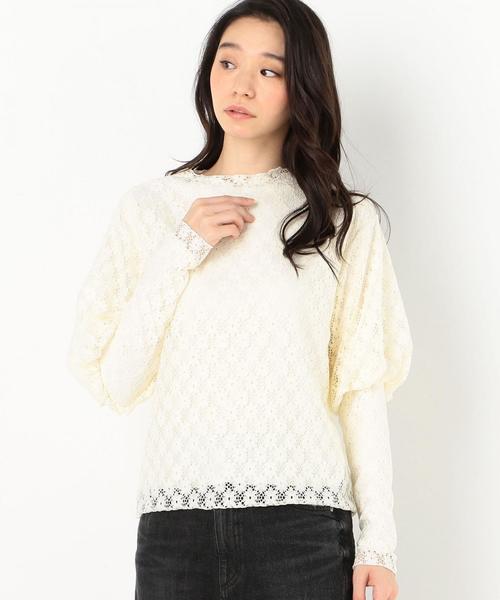 Another Edition（アナザーエディション）の「フラワーレースマトンスリーブブラウス（シャツ/ブラウス・レディース・オフホワイト/ブラック・FREE）」の8枚目の写真