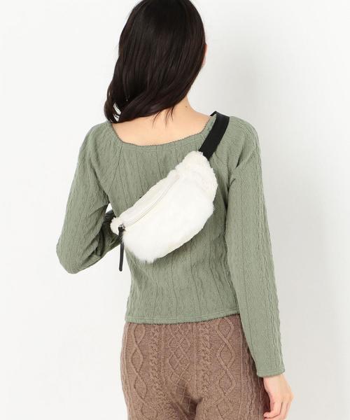 Casselini（キャセリーニ）の「CASSELINI フェイクファーウェストバック＜キャセリーニ＞（ショルダーバッグ・レディース・オフホワイト・FREE）」の12枚目の写真