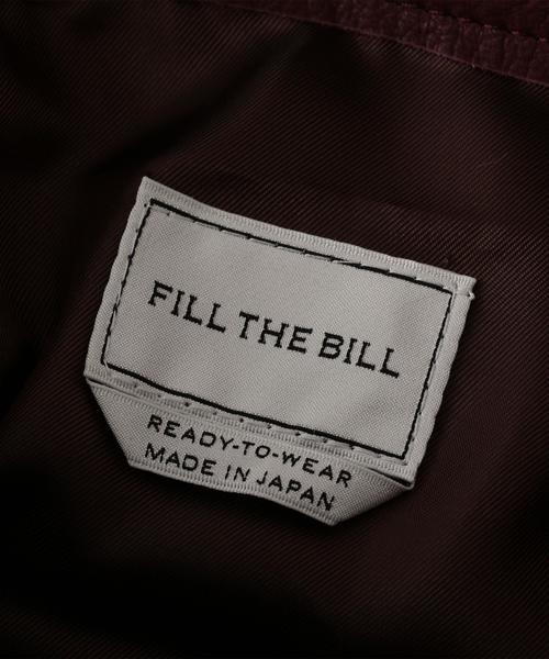FILL THE BILL（フィルザビル）の「＜FILL THE BILL＞ MIL LTR PURSE/ﾊﾞｯｸﾞ（ハンドバッグ・メンズ・ブラック/ライトグレー/ワインレッド・FREE）」の8枚目の写真
