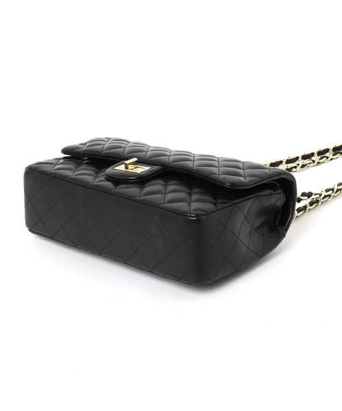 Edit Sheen(エディットシーン)の「キルティングチェーンショルダーバッグ(ショルダーバッグ・レディース・ブラック/ネイビー/グレー/ボルドー・FREE)」の12枚目の写真