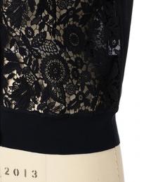 Drawer - Drawer(ドゥロワー) カーディガン サイズ1 S レディース美品  - 6515-106-0341 ネイビー 長袖/レース/2018SS Drawer(ドゥロワー) カーディガン サイズ1 S レディース美品