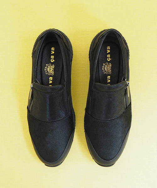 cava cava（サヴァサヴァ）の「◆ cavacava (サヴァサヴァ) ◆　コンビスニーカー　3020003（スニーカー・レディース・ブラック/シルバー・S/M/L/LL）」の8枚目の写真