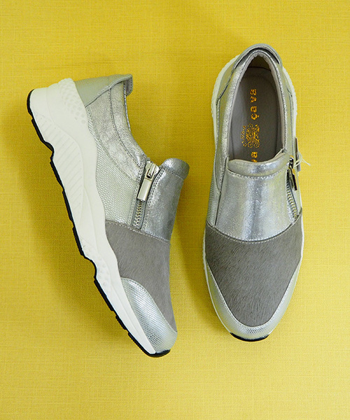 cava cava（サヴァサヴァ）の「◆ cavacava (サヴァサヴァ) ◆　コンビスニーカー　3020003（スニーカー・レディース・ブラック/シルバー・S/M/L/LL）」の7枚目の写真