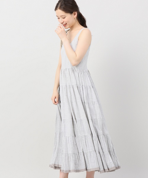 Iena イエナ の Mariha ソウゲンノニジノドレス ストライプ ワンピース Wear