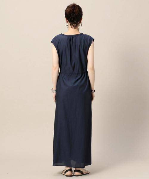 BEAUTY&YOUTH UNITED ARROWS(ビューティーアンドユースユナイテッドアローズ)の「BY ドローストリングノースリーブワンピース ◆(ワンピース・レディース・ネイビー/ケリー・FREE)」の5枚目の写真