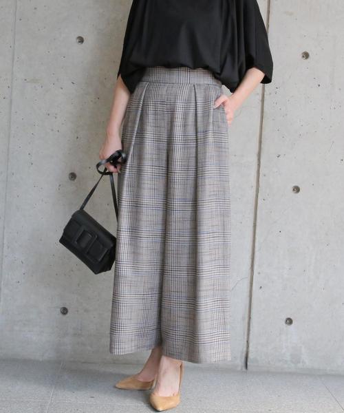 Liesse（リエス）の「チェツク柄後ろゴムパンツ（その他パンツ・レディース・ベージュ系その他/ブルー系その他・S/M）」の7枚目の写真