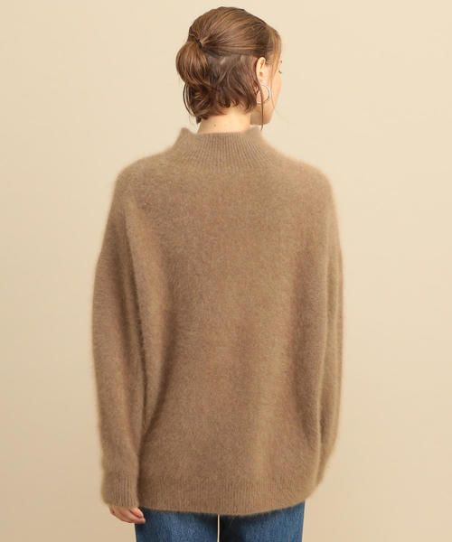 BEAUTY&YOUTH UNITED ARROWS（ビューティーアンドユースユナイテッドアローズ）の「BY∴ ヘアリー天竺ボトルネックニット（ニット/セーター・レディース・ベージュ/パープル/オリーブ・FREE）」の6枚目の写真