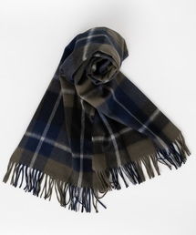 BEGG&CO ウールアンゴラ チェックストール