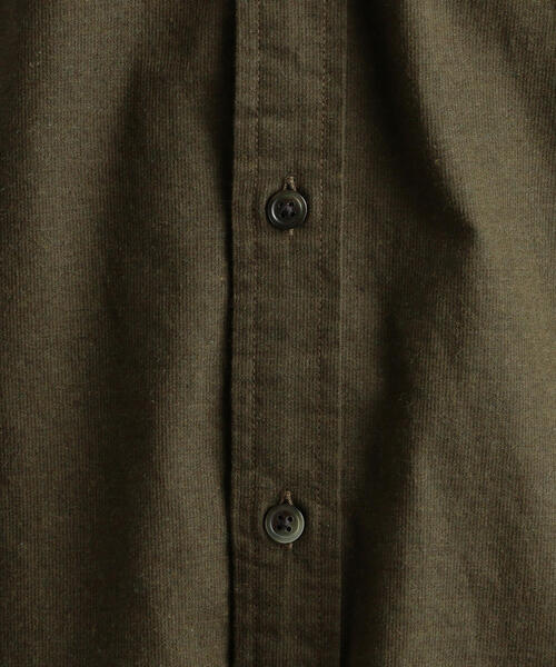 green label relaxing（グリーンレーベルリラクシング）の「SC コードドビー メランジ バンドカラーシャツ（シャツ/ブラウス・メンズ・オレンジ系その他/オリーブ/ライトグレー/コバルトブルー・L/S/M）」の14枚目の写真