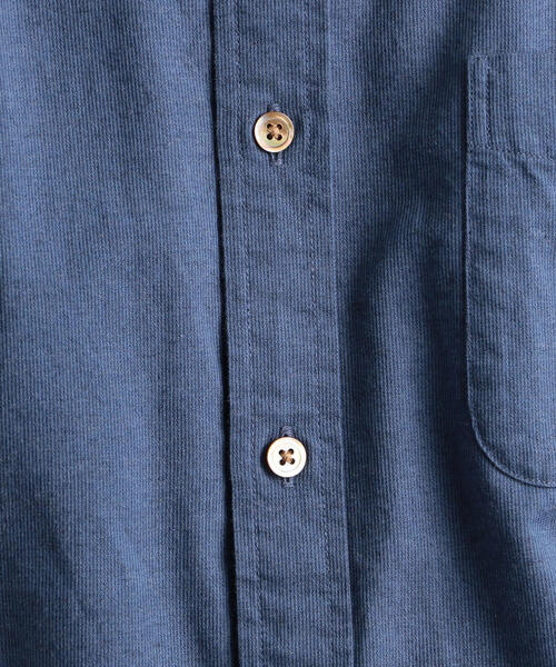 green label relaxing（グリーンレーベルリラクシング）の「SC コードドビー メランジ バンドカラーシャツ（シャツ/ブラウス・メンズ・オレンジ系その他/オリーブ/ライトグレー/コバルトブルー・L/S/M）」の10枚目の写真