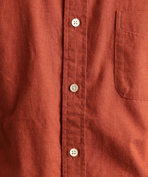 green label relaxing（グリーンレーベルリラクシング）の「SC コードドビー メランジ バンドカラーシャツ（シャツ/ブラウス・メンズ・オレンジ系その他/オリーブ/ライトグレー/コバルトブルー・L/S/M）」の11枚目の写真