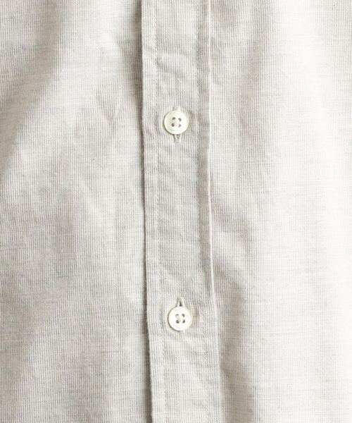 green label relaxing（グリーンレーベルリラクシング）の「SC コードドビー メランジ バンドカラーシャツ（シャツ/ブラウス・メンズ・オレンジ系その他/オリーブ/ライトグレー/コバルトブルー・L/S/M）」の5枚目の写真