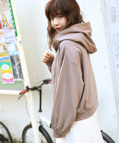 apres jour（アプレジュール）の「ハーフジップフーディ【ZOZOTOWN限定アイテム】（パーカー・レディース・ベージュ/ラベンダー/モカ・フリー）」の6枚目の写真