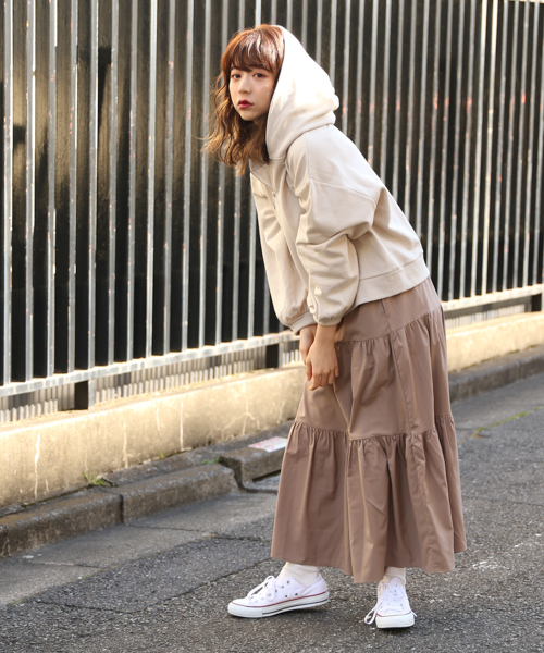 apres jour（アプレジュール）の「ハーフジップフーディ【ZOZOTOWN限定アイテム】（パーカー・レディース・ベージュ/ラベンダー/モカ・フリー）」の17枚目の写真