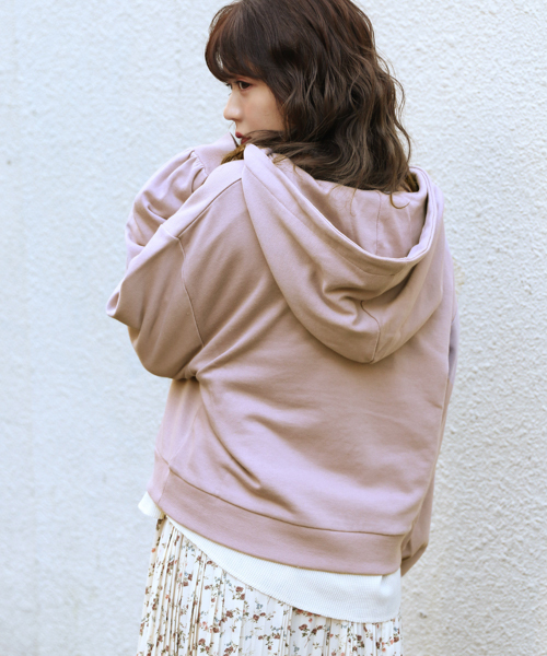 apres jour（アプレジュール）の「ハーフジップフーディ【ZOZOTOWN限定アイテム】（パーカー・レディース・ベージュ/ラベンダー/モカ・フリー）」の21枚目の写真