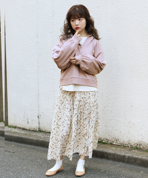 apres jour（アプレジュール）の「ハーフジップフーディ【ZOZOTOWN限定アイテム】（パーカー・レディース・ベージュ/ラベンダー/モカ・フリー）」の22枚目の写真