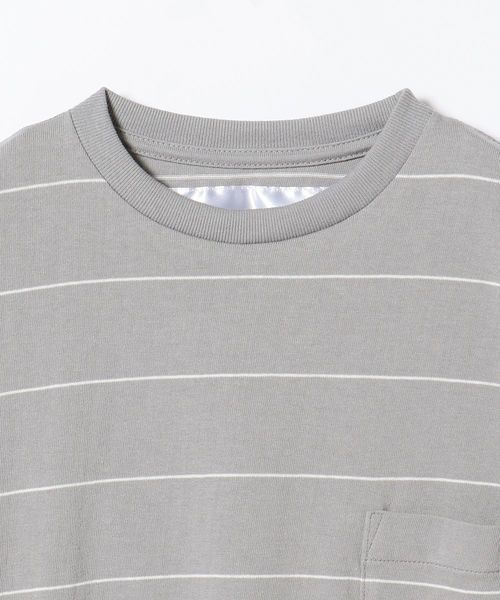 NECESSARY or UNNECESSARY(ネセサリーオアアンネセサリー)の「NECESSARY or UNNECESSARY / ボーダー ロングスリーブTシャツ <MEN>(Tシャツ/カットソー・メンズ・グレー・MEDIUM)」の8枚目の写真