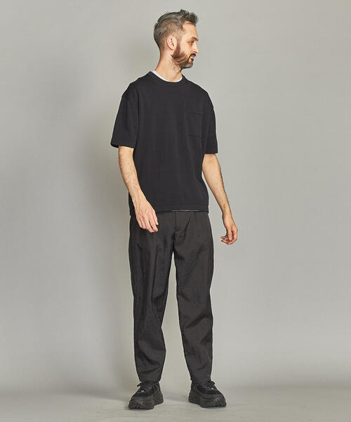 BEAUTY&YOUTH UNITED ARROWS（ビューティーアンドユースユナイテッドアローズ）の「BY 1ポケット ニット Tシャツ（Tシャツ/カットソー・メンズ・パープル/ブラック/ライトグレー・X-LARGE/LARGE/MEDIUM/SMALL）」の8枚目の写真