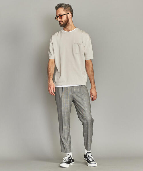 BEAUTY&YOUTH UNITED ARROWS（ビューティーアンドユースユナイテッドアローズ）の「BY 1ポケット ニット Tシャツ（Tシャツ/カットソー・メンズ・パープル/ブラック/ライトグレー・X-LARGE/LARGE/MEDIUM/SMALL）」の10枚目の写真