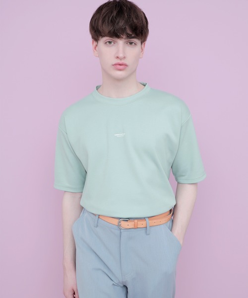 EMMA CLOTHES（エマクローズ）の「オーバーサイズポンチローマカットソー 1/2 sleeve (EMMA CLOTHES)（Tシャツ/カットソー・メンズ・ブラック/ベージュ/グレー/オフホワイト/グリーン系その他・FREE）」の5枚目の写真