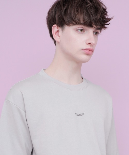 EMMA CLOTHES（エマクローズ）の「オーバーサイズポンチローマカットソー 1/2 sleeve (EMMA CLOTHES)（Tシャツ/カットソー・メンズ・ブラック/ベージュ/グレー/オフホワイト/グリーン系その他・FREE）」の11枚目の写真