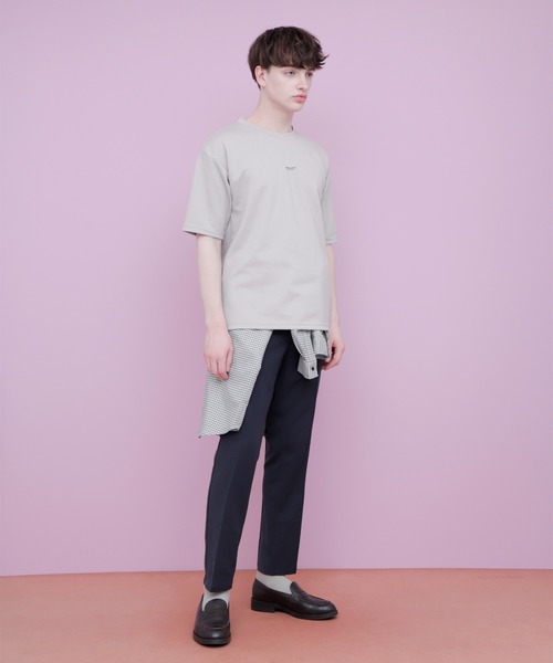 EMMA CLOTHES（エマクローズ）の「オーバーサイズポンチローマカットソー 1/2 sleeve (EMMA CLOTHES)（Tシャツ/カットソー・メンズ・ブラック/ベージュ/グレー/オフホワイト/グリーン系その他・FREE）」の10枚目の写真