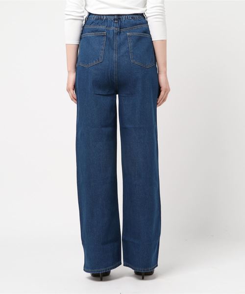 Blasty(ブラスティー)の「【Blasty】ルーズ&ワイドデニムパンツ womens(デニムパンツ・レディース・ライトブルー/ダークブルー・M)」の4枚目の写真