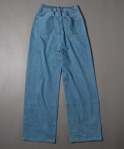 Blasty(ブラスティー)の「【Blasty】ルーズ&ワイドデニムパンツ womens(デニムパンツ・レディース・ライトブルー/ダークブルー・M)」の13枚目の写真