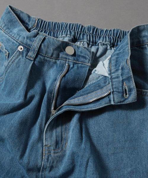 Blasty(ブラスティー)の「【Blasty】ルーズ&ワイドデニムパンツ womens(デニムパンツ・レディース・ライトブルー/ダークブルー・M)」の15枚目の写真