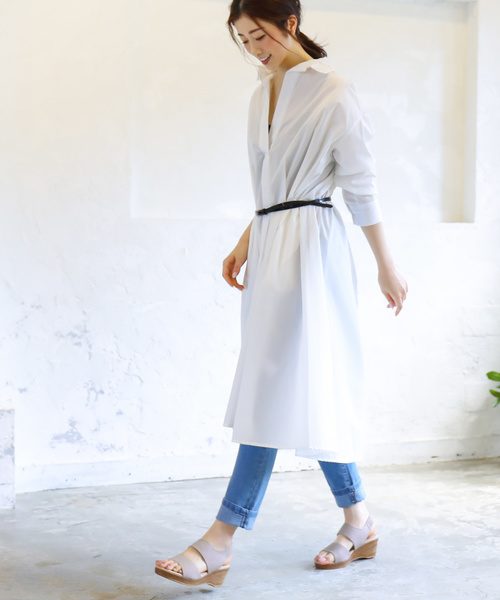 Fashion Letter(ファッションレター)の「バックゴムベルトウェッジサンダル 痛くないサンダル(サンダル・レディース・ブラック/キャメル/グレイッシュベージュ・LL/S/M/L)」の12枚目の写真