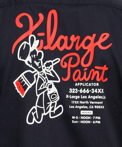XLARGE（エクストララージ）の「L/S WORK SHIRT（シャツ/ブラウス・メンズ・ネイビー/ブラック/ベージュ・MEDIUM/LARGE/SMALL/X-LARGE）」の9枚目の写真