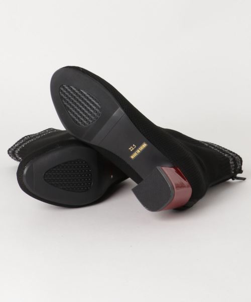 byあしながおじさん（バイアシナガオジサン）の「〈ｂｙあしながおじさん〉ソックスブーツ（ブーツ・レディース・ブラック/ネイビー/ライトブラウン/ブラック系その他・22.5cm/23.5cm/24.5cm/23.0cm/24.0cm）」の17枚目の写真