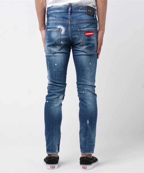 DSQUARED2(ディースクエアード)の「PANTS 5 POCKETS /SKATER JEAN /RIPPED WHITE SPOTS WASH /0192(デニムパンツ・メンズ・ブルー・44/46/48/50/42)」の2枚目の写真