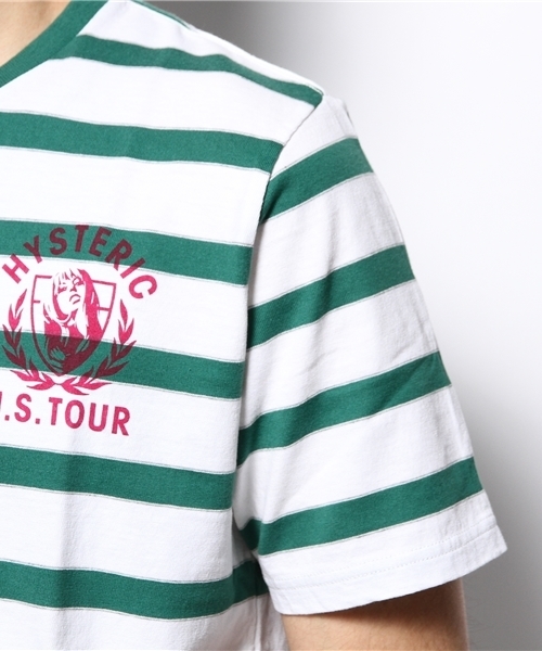 HYSTERIC GLAMOUR（ヒステリックグラマー）の「U．S TOUR pt T-SH（Tシャツ/カットソー・メンズ・イエロー系その他/グリーン系その他/ブルー系その他・LARGE/SMALL/MEDIUM）」の10枚目の写真