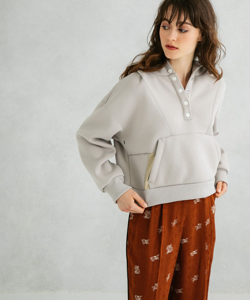 UNITED TOKYO（ユナイテッドトウキョウ）の「アトムラージプルパーカー（パーカー・レディース・ブラック/ベージュ/アイボリー/ワインレッド/ピンク・1）」の12枚目の写真