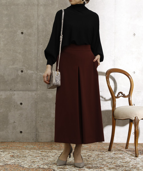 Tiara（ティアラ）の「ステファニーフロントタックワイドパンツ（その他パンツ・レディース・ブラック/グレー/ボルドー/テラコッタ・S/M/L）」の11枚目の写真