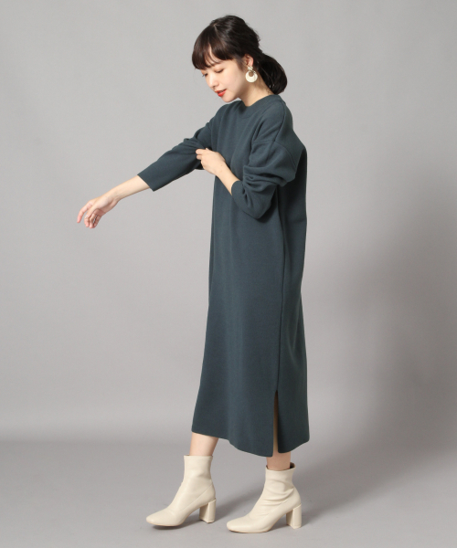 LOWRYS FARM（ローリーズファーム）の「１２Ｇミラノリブワンピ　849367（ワンピース・レディース・ブラック/ベージュ/ブラウン/グリーン/パープル/モカ/イエロー・FREE）」の8枚目の写真