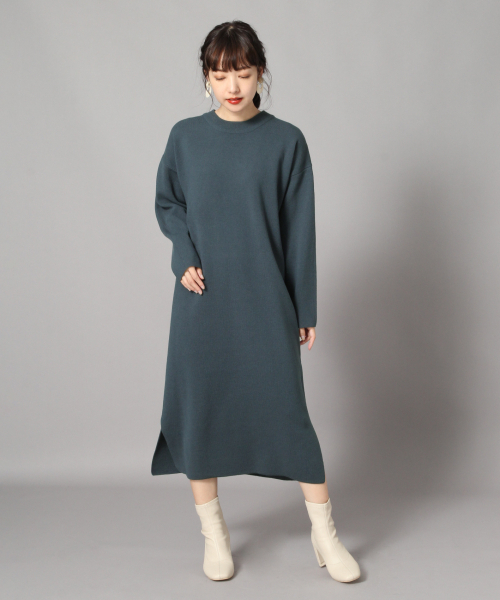 LOWRYS FARM（ローリーズファーム）の「１２Ｇミラノリブワンピ　849367（ワンピース・レディース・ブラック/ベージュ/ブラウン/グリーン/パープル/モカ/イエロー・FREE）」の16枚目の写真