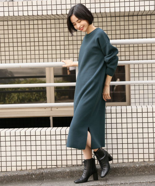 LOWRYS FARM（ローリーズファーム）の「１２Ｇミラノリブワンピ　849367（ワンピース・レディース・ブラック/ベージュ/ブラウン/グリーン/パープル/モカ/イエロー・FREE）」の19枚目の写真