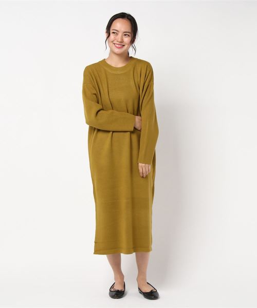 LOWRYS FARM（ローリーズファーム）の「１２Ｇミラノリブワンピ　849367（ワンピース・レディース・ブラック/ベージュ/ブラウン/グリーン/パープル/モカ/イエロー・FREE）」の17枚目の写真