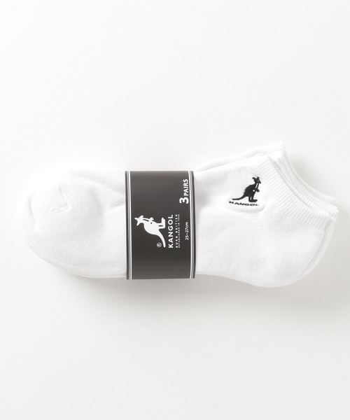 KANGOL(カンゴール)の「KANGOL ソックス 3Pセット ハイ クォーター アンクル(ソックス/靴下・メンズ・ホワイト系その他2/ブラック系その他2/ブラック/ホワイト/その他/その他1/その他2/ホワイト系その他/ブラック系その他・C/A/B)」の3枚目の写真