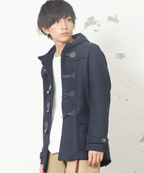 MinoriTY（マイノリティ）の「メルトンダッフルコート（ダッフルコート・メンズ・ブラック/グレー/キャメル/ネイビー・M/L/LL）」の3枚目の写真