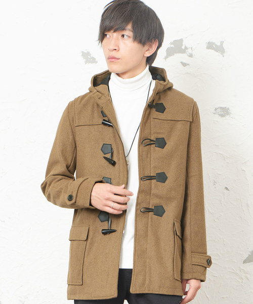 MinoriTY（マイノリティ）の「メルトンダッフルコート（ダッフルコート・メンズ・ブラック/グレー/キャメル/ネイビー・M/L/LL）」の4枚目の写真